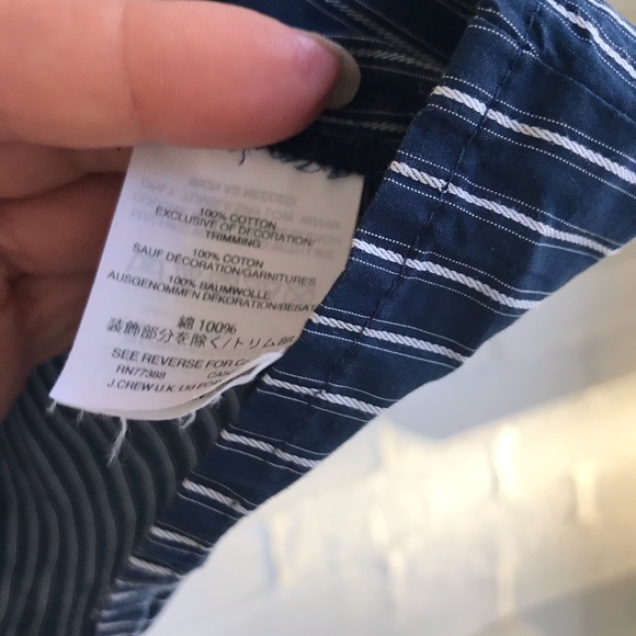 Madewell XXS Striped Short Sleeve Blouse floral - Picture 8 of 8